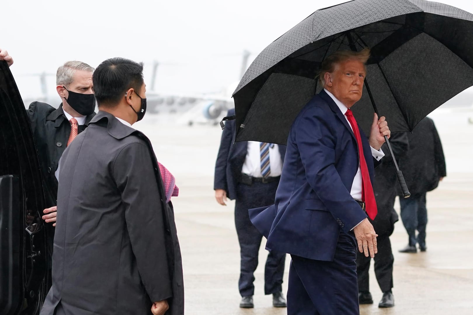 Donald Trump: Der US-Präsident macht wenige Tage nach seiner Corona-Behandlung schon wieder Wahlkampf.
