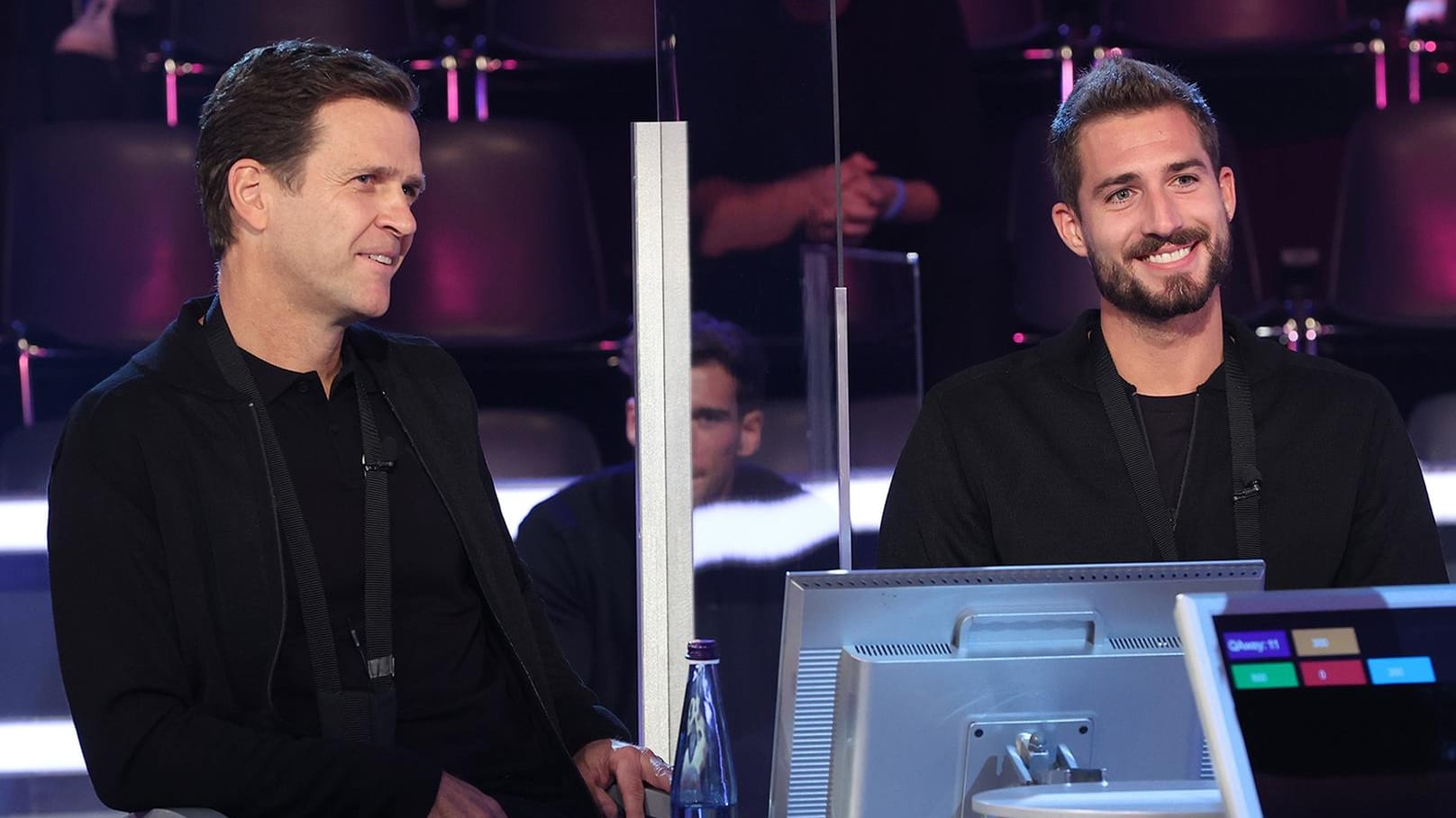 Oliver Bierhoff und Kevin Trapp: Sie erspielten 32.000 Euro.