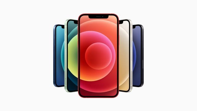 Ob groß oder klein: Alle vier neuen iPhone-Modelle unterstützen 5G-Mobilfunk und haben den schnellen A14-Chip verbaut. Ob groß oder klein: Alle vier neuen iPhone-Modelle unterstützen 5G-Mobilfunk und haben den schnellen A14-Chip verbaut.