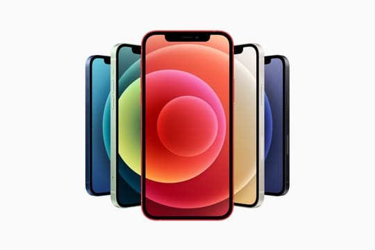 Ob groß oder klein: Alle vier neuen iPhone-Modelle unterstützen 5G-Mobilfunk und haben den schnellen A14-Chip verbaut.