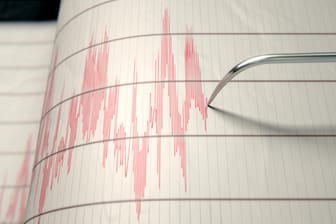 Ein Seismograph zeichnet die Erdbewegungen auf (Symbolbild): In Bonn hat es ein nächtliches Beben gegeben.