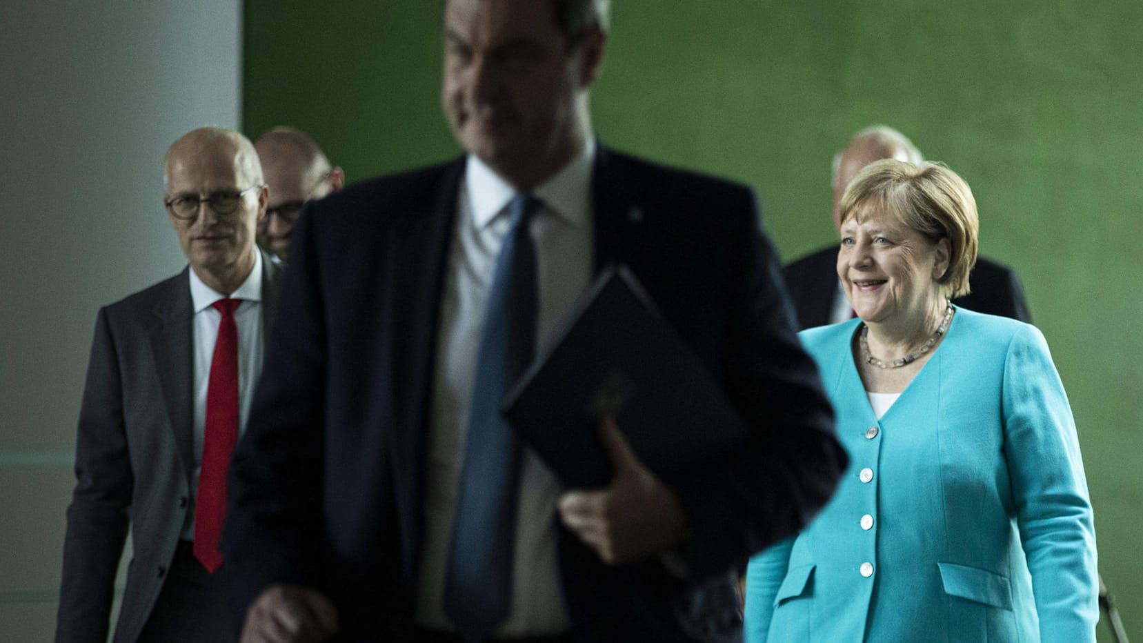 Angela Merkel trifft die Länderchefs im Kanzleramt (Archivfoto): Die Kanzlerin bestand auf persönlicher Anwesenheit.