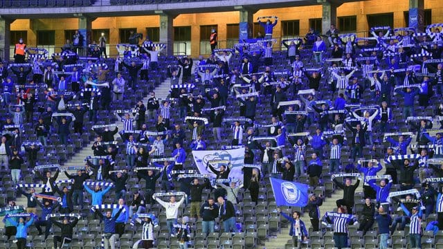Hertha geht noch von Fans im Olympiastadion aus.