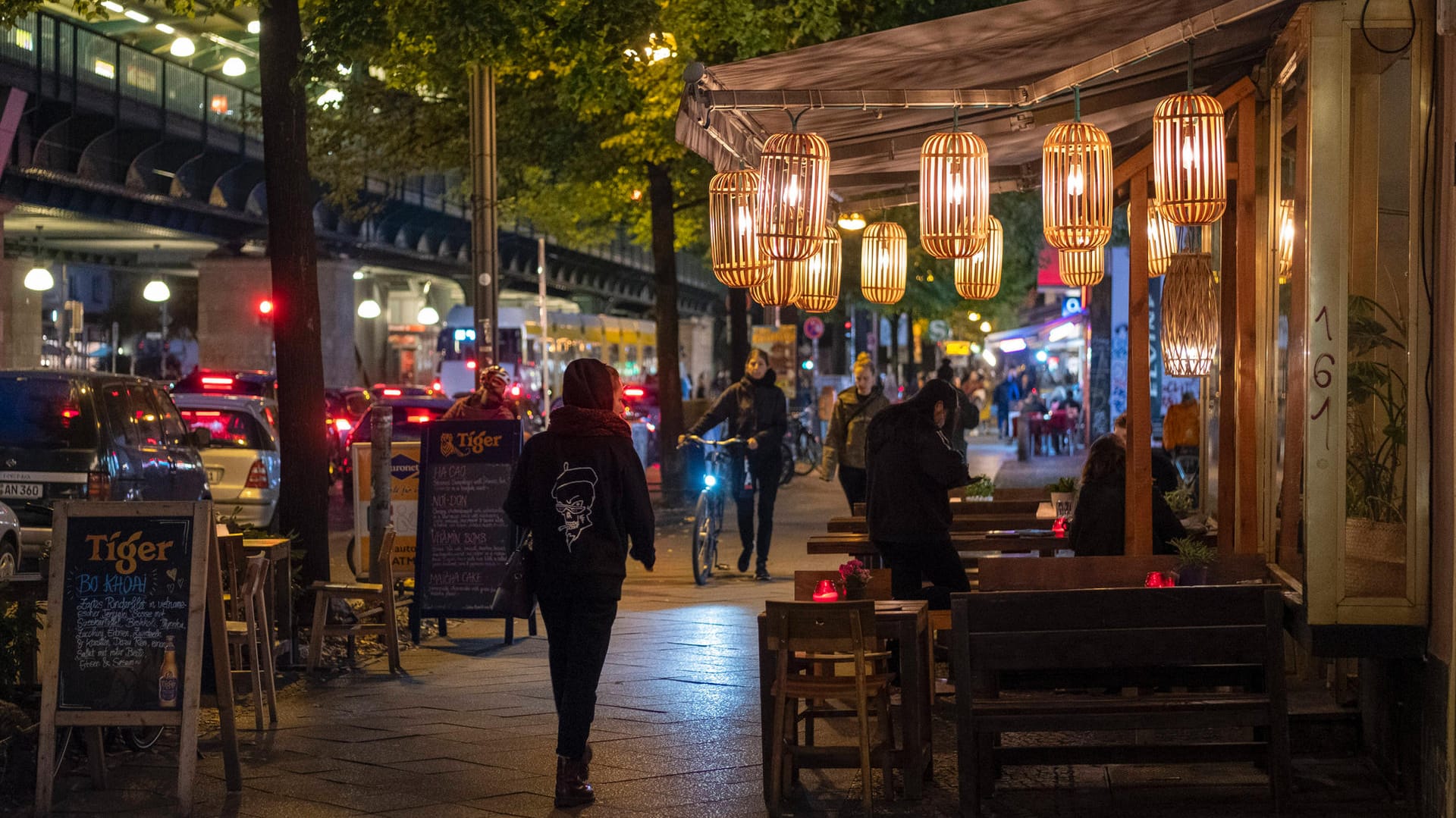 Draußen ist noch Platz: Restaurant im Berliner Stadtteil Prenzlauer Berg.