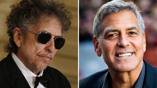 Bob Dylan (l) und George Cloone arbeiten als Produzenten zusammen. Bob Dylan (l) und George Cloone arbeiten als Produzenten zusammen.
