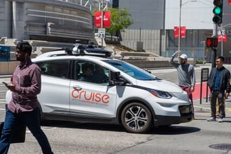 Ein selbstfahrendes Auto der GM-Roboterwagenfirma Cruise in San Francisco.