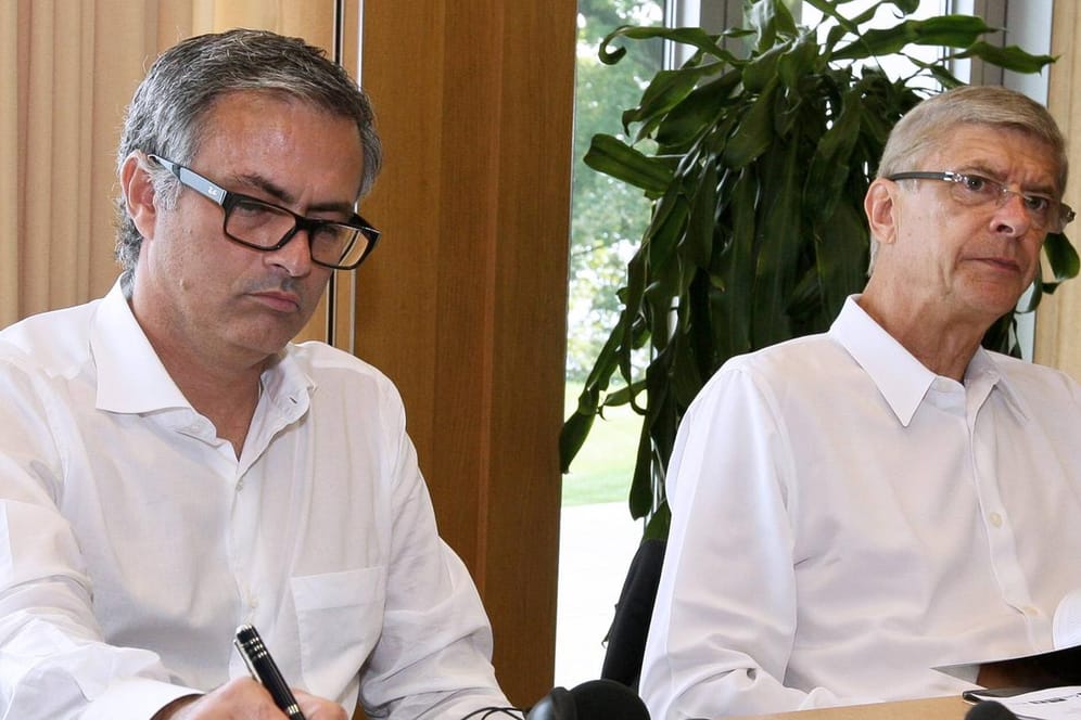 Jose Mourinho und Arsene Wenger (v.l.): Das Verhältnis der beiden Trainer-Granden ist seit jeher unterkühlt.