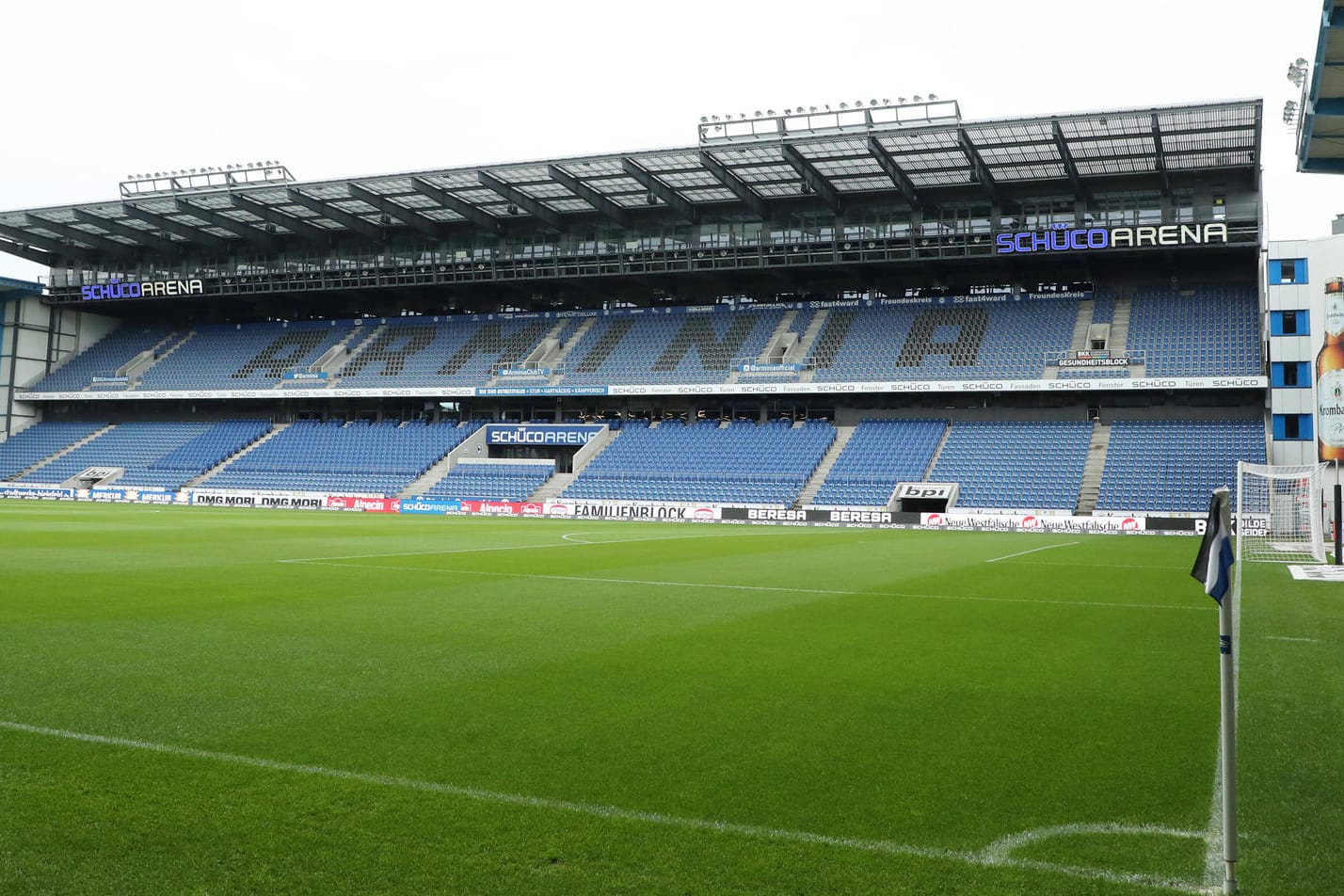 Gegen den FC Bayern wird die Bielefelder Schüco-Arena komplett leer bleiben.