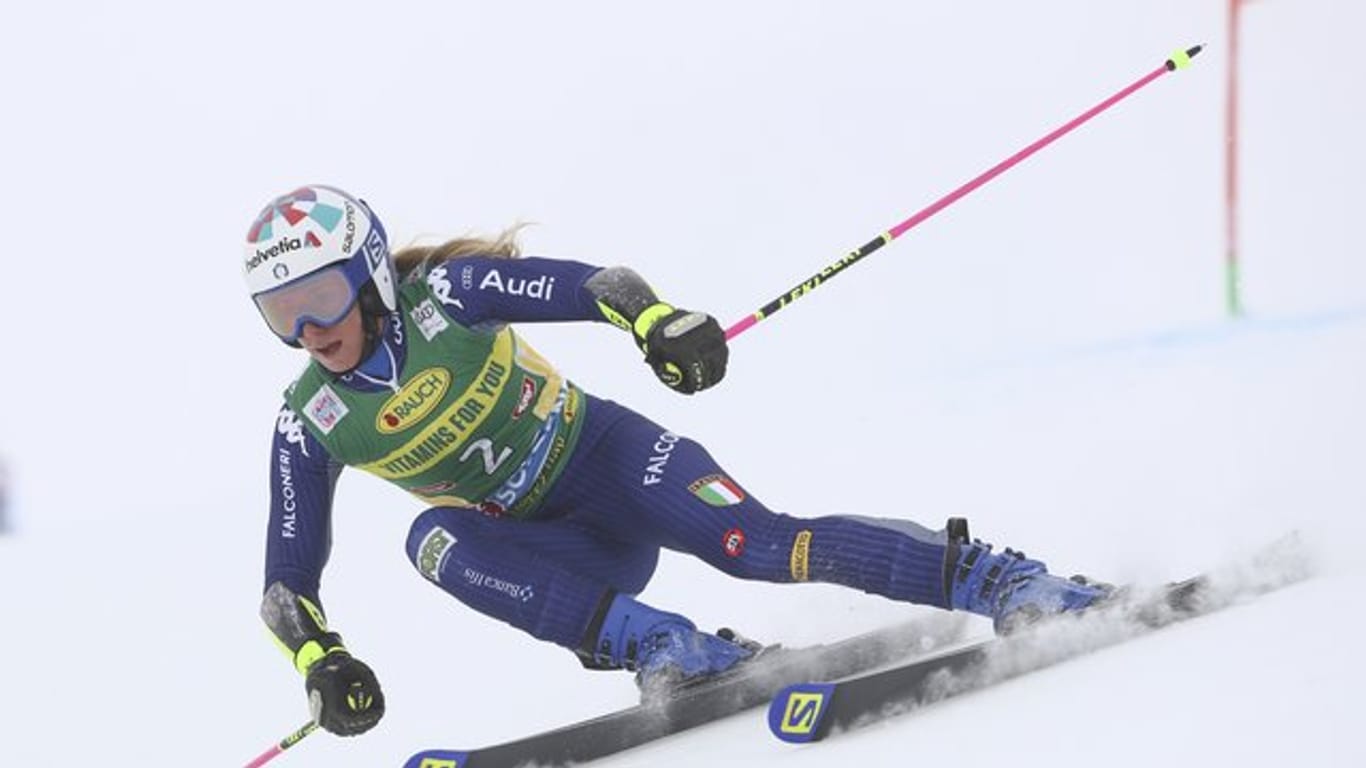 Gewann den alpinen Ski-Saisonauftakt in Sölden: Marta Bassino.