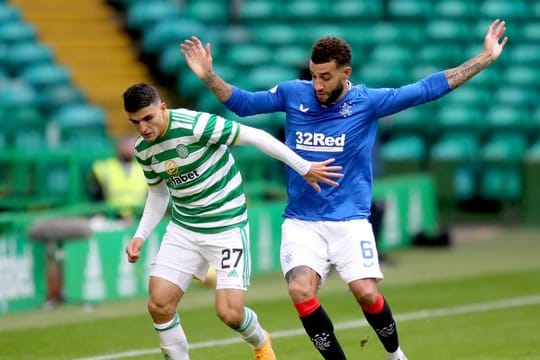 Connor Goldson (r) war der Matchwinner beim Rangers Sieg gegen Celtic.