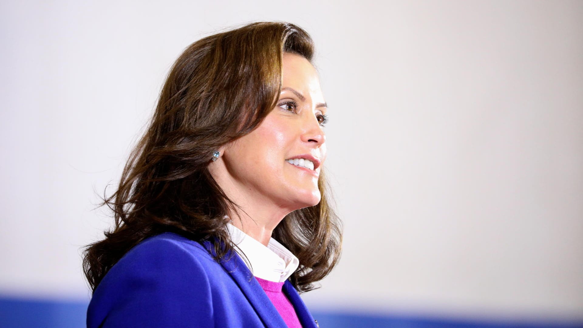 Michigans Gouverneurin Gretchen Whitmer zur Trump-Aussagen: "Das ist genau die Rhetorik, die das Leben von mir in Gefahr gebracht hat."