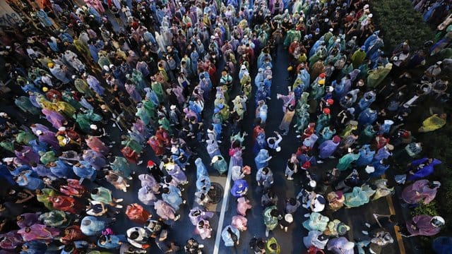 Regierungskritische Demonstranten am Samstag in Bangkok.