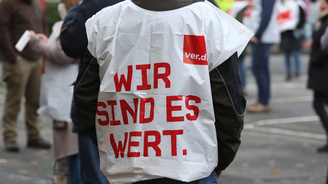 Streik der Gewerkschaft ver.di (Symbolbild): Am Dienstag gibt es Streiks im Öffentlichen Dienst in Essen.
