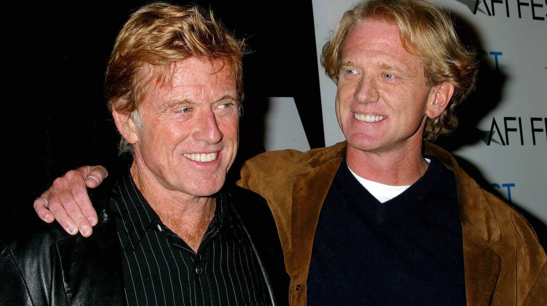 Vater und Sohn: Robert Redford 2003 mit seinem Sohn James.