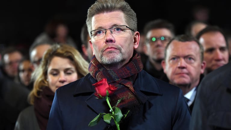 Kopenhagens Oberbürgermeister Jensen bei einer Gedenkveranstaltung: Er trat am Montag zurück.