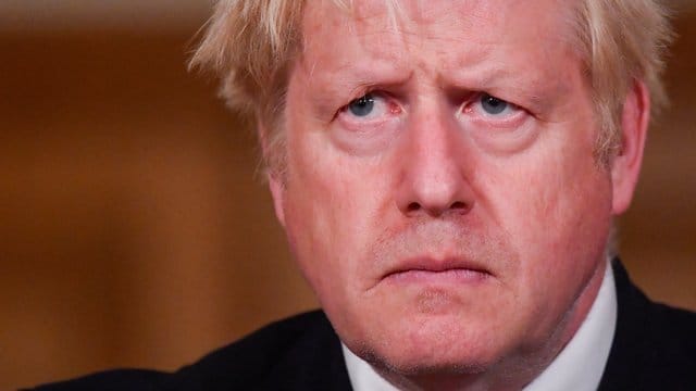 Premier Boris Johnson bei einer Pressekonferenz in der 10 Downing Street. Premier Boris Johnson bei einer Pressekonferenz in der 10 Downing Street.