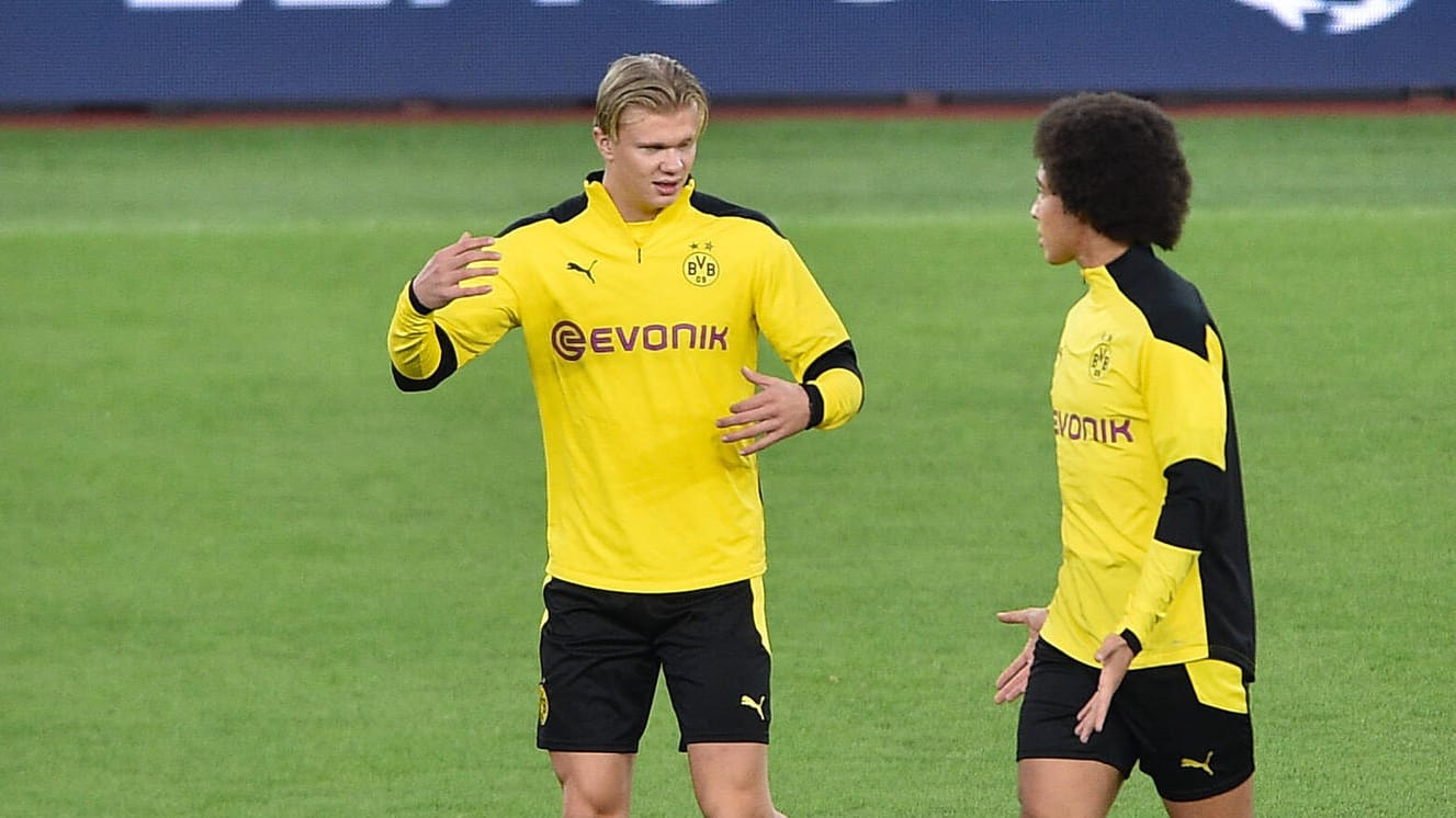 Thomas Meunier, Erling Haaland, Axel Witsel (v.l.): Die BVB-Stars wollen gegen Lazio Rom mit einem Sieg in die Champions-League-Saison starten.