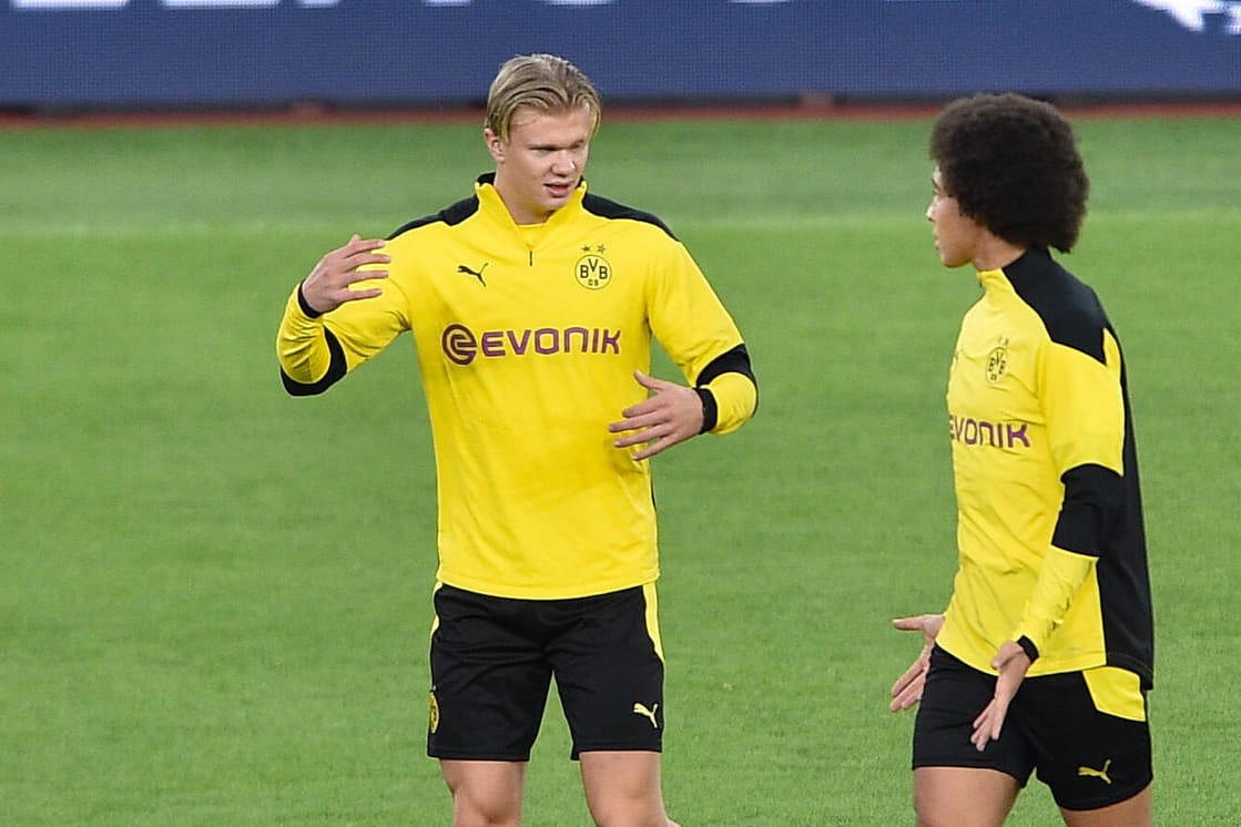 Thomas Meunier, Erling Haaland, Axel Witsel (v.l.): Die BVB-Stars wollen gegen Lazio Rom mit einem Sieg in die Champions-League-Saison starten.