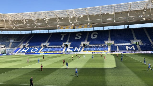 Beim Europa-League-Spiel der TSG 1899 Hoffenheim gegen Roter Stern Belgrad sind keine Zuschauer zugelassen.