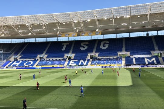 Beim Europa-League-Spiel der TSG 1899 Hoffenheim gegen Roter Stern Belgrad sind keine Zuschauer zugelassen.