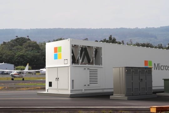 Das mobile "Azure Modular Datacenter".