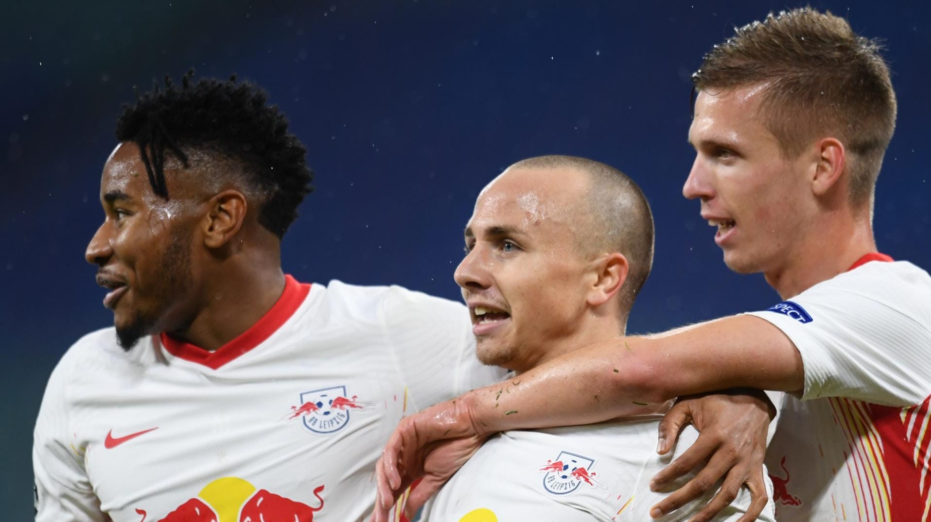 Starke Vorstellung: RB Leipzig um Torschütze Angelino.