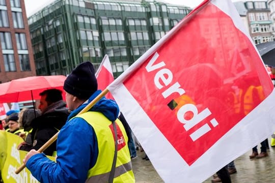 Warnstreik in Hamburg (Symbolbild): Verdi kündigt Streiks in Hamburg an.