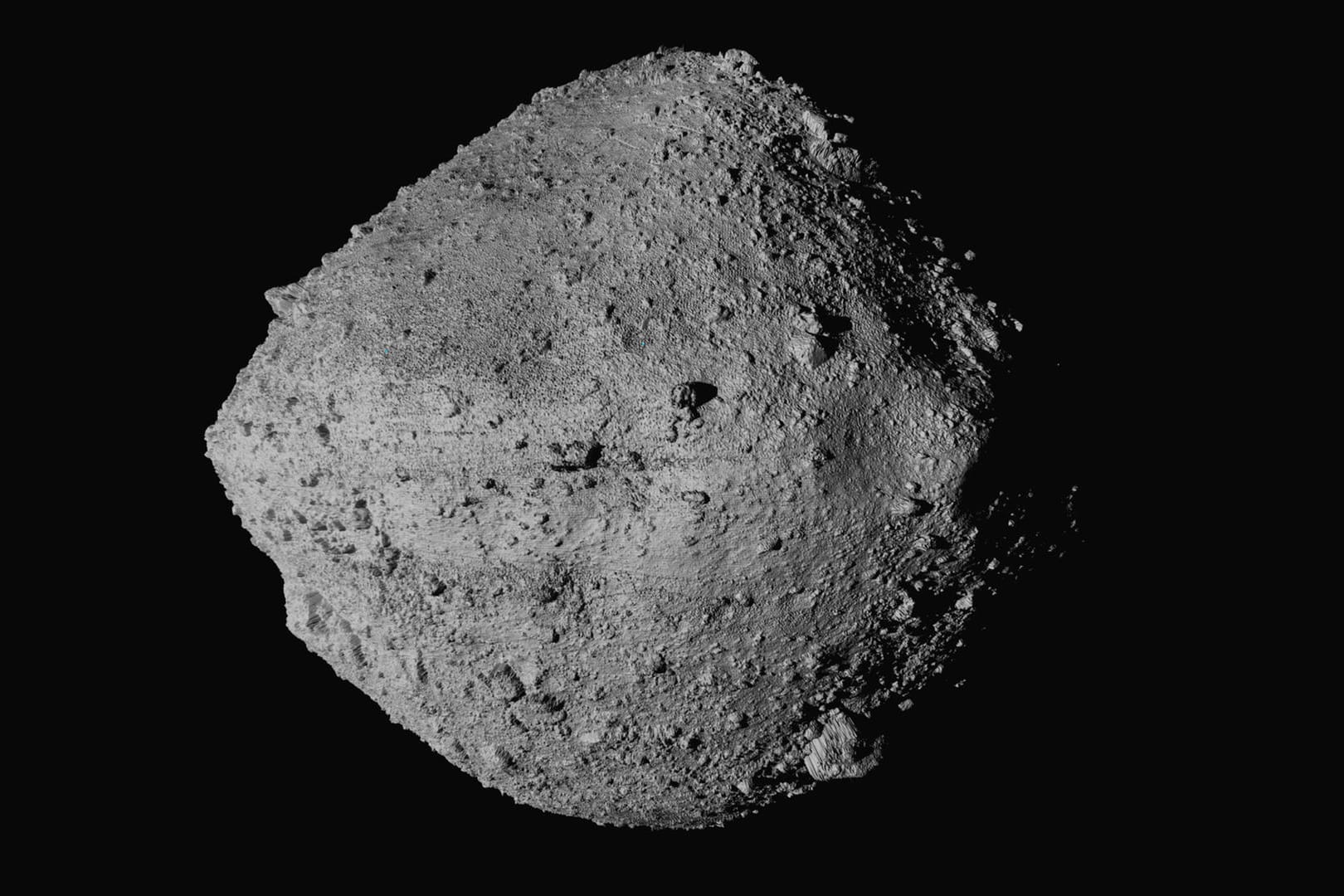 Das Bild zeigt den Asteroiden Bennu: Eine Sonde der Nasa konnte eine Probe entnehmen.