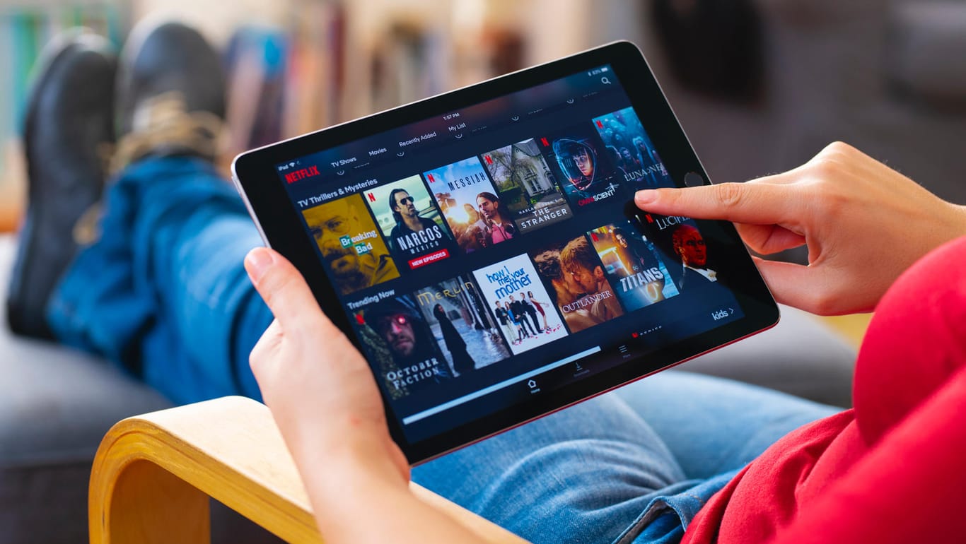Streaming-Anbieter Netflix (Symbolbild): Der Marktführer hat zuletzt weniger Kunden dazugewonnen als erwartet.