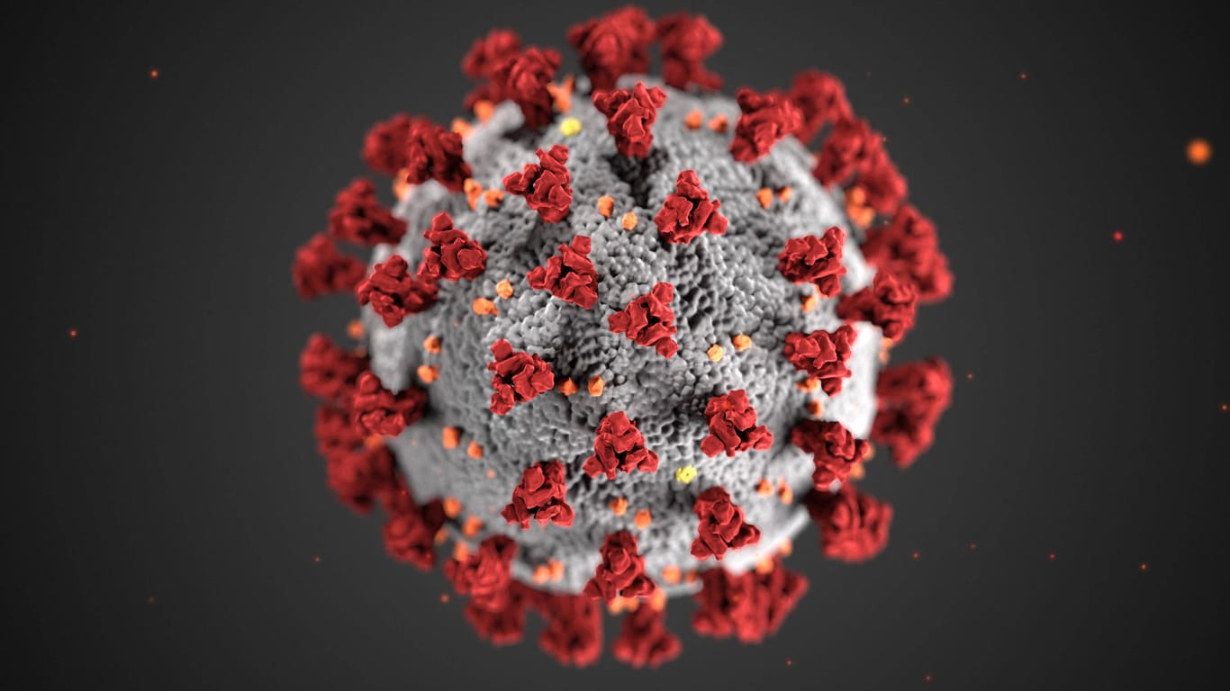 Eine Illustration zeigt das Coronavirus: Sie ist für einen Design-Preis nominiert worden.