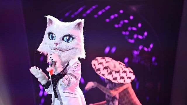 Die Figur "Die Katze" in der ProSieben-Show "The Masked Singer". Die Figur "Die Katze" in der ProSieben-Show "The Masked Singer".