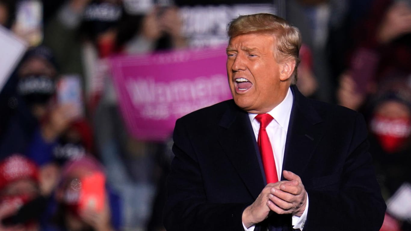 Donald Trump bei einem Auftritt in Pennsylvania: Wird der Präsident im TV-Duell wieder Chaos stiften?