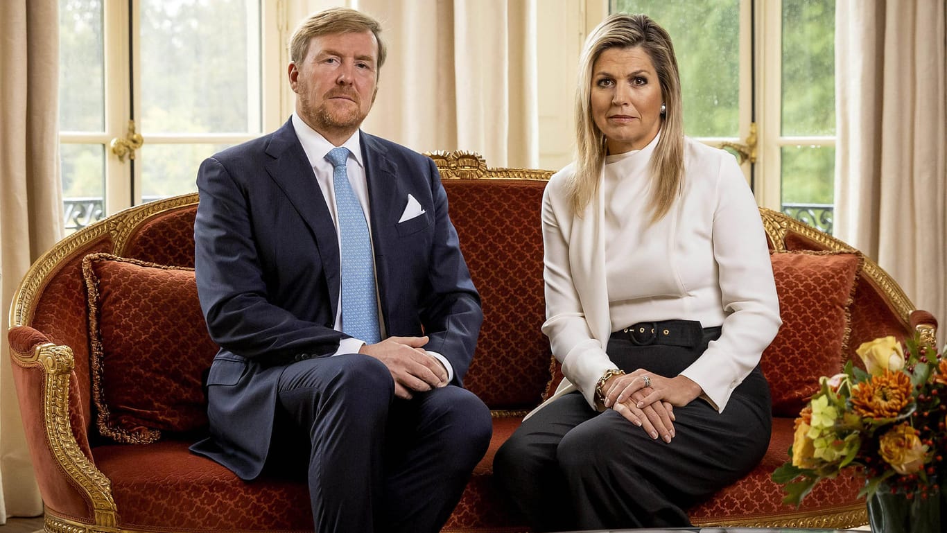 König Willem-Alexander und Königin Máxima: In einer Videobotschaft bitten sie das niederländische Volk um Entschuldigung.