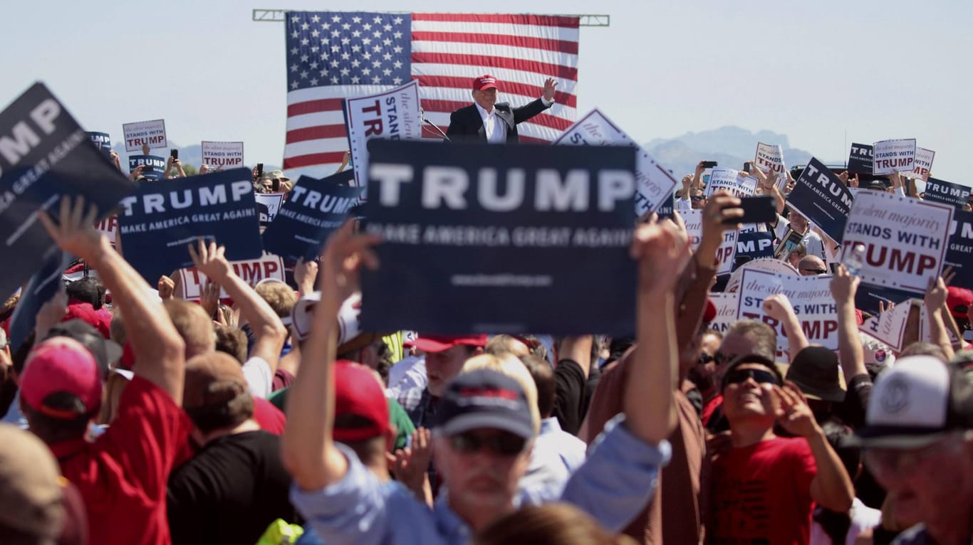 Wahlkämpfer Trump: In vielen Regionen verfügt der US-Präsident über eine Anhängerschaft.