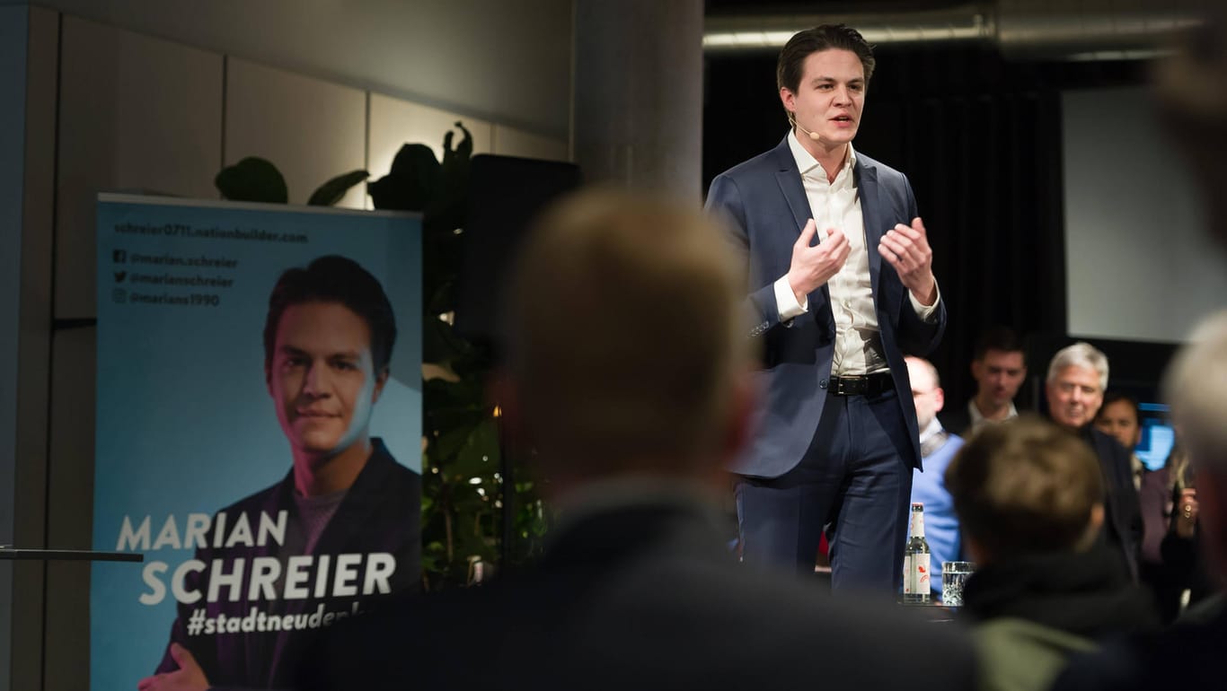 Marian Schreier bei seinem Wahlkampfauftakt im Januar 2020: Seine Kandidatur hat für Ärger in der SPD gesorgt.