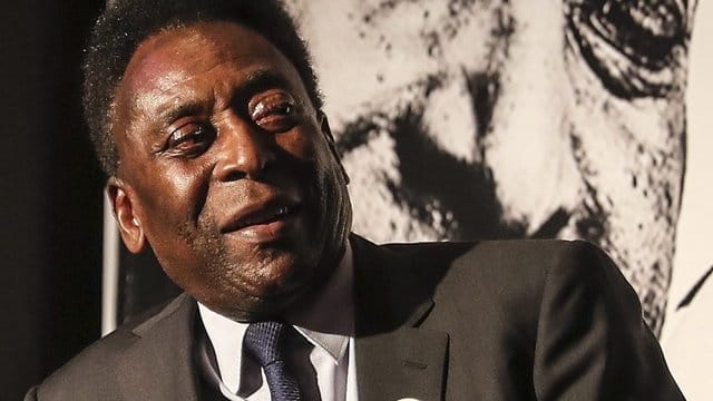 Die brasilianische Fußball-Legende Edson Arantes do Nascimento alias Pele.