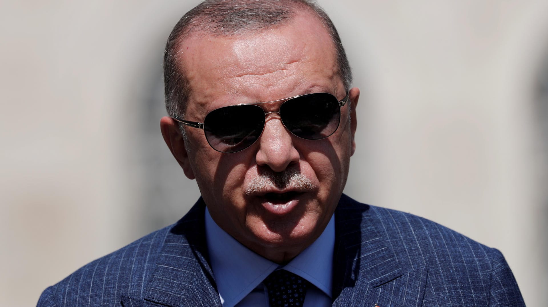Der türkische Präsident Erdogan: Er bestätigt Berichte, wonach die Türkei ein russisches Raketenabwehrsystem getestet hat. Der türkische Präsident Erdogan: Er bestätigt Berichte, wonach die Türkei ein russisches Raketenabwehrsystem getestet hat.