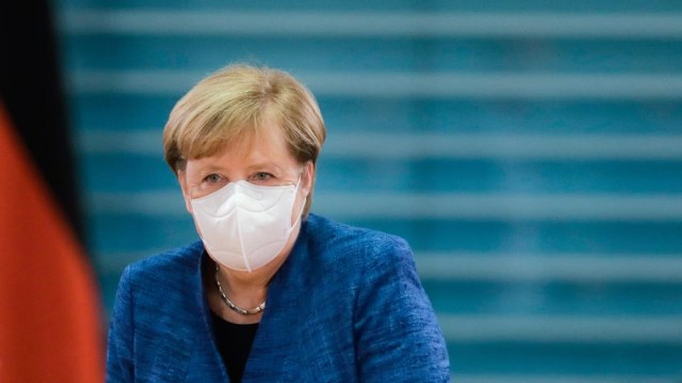 Angela Merkel bei einer Kabinettssitzung unter der Woche.