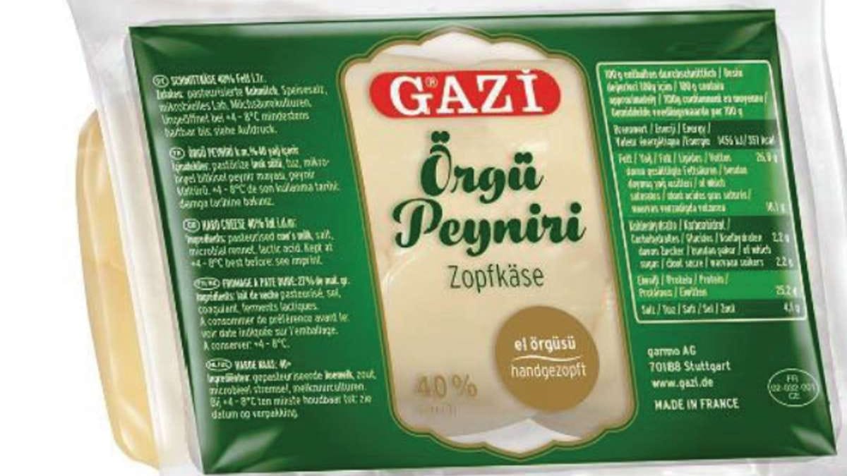 "GAZi Yumak Örgü Peyniri": Dieser Käse wird unter anderem zurückgerufen.