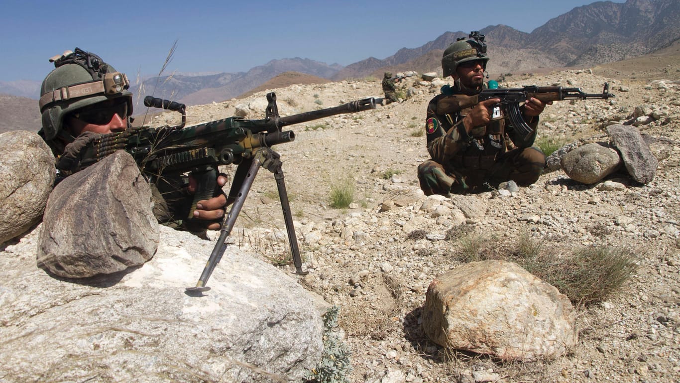 Afghanische Soldaten: Bei einem Einsatz wurde jetzt ein ranghohes Al-Kaida-Mitglied getötet.