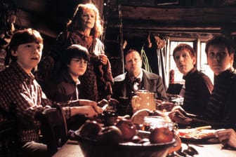 "Harry Potter und die Kammer des Schreckens" aus dem Jahr 2002: Rupert Grint, Daniel Radcliffe, Julie Walkers, Mark Williams, James und Oliver Phelps.