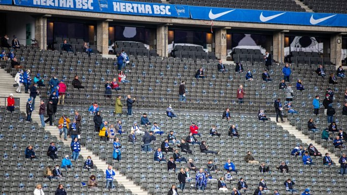 Hertha BSC wird vorerst keine Zuschauer einplanen können.