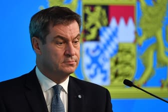 Ministerpräsident Markus Söder: Er tritt derzeit alle paar Tage vor die Presse.