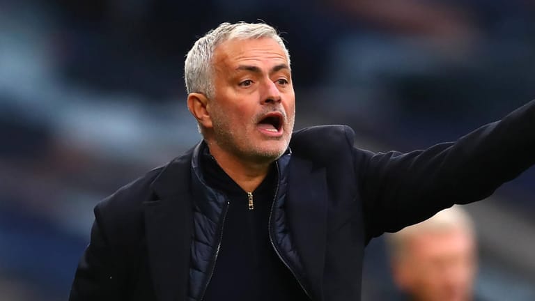 Jose Mourinho: Der Trainer der Tottenham Hotspur zeigte sich verwundert vom Verhalten seiner Spieler.