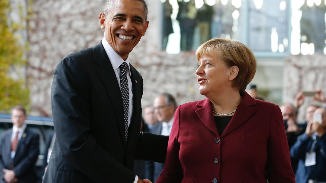 Obama, Merkel bei dessen letztem Berlin-Besuch als US-Präsident: "Er wollte ihr seinen Respekt zollen."
