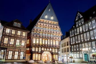 Das historische Knochenhaueramtshaus in Hildesheim.