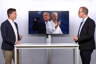 Donald Trump oder Joe Biden? Eine Woche vor der Wahl diskutieren die t-online-Experten im Studio in Berlin über die Chancen der beiden Kandidaten.
