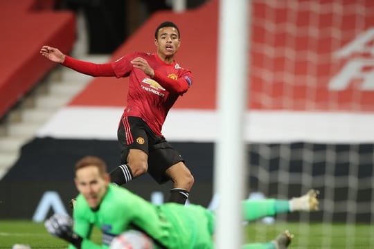 Mason Greenwood brachte Man United gegen Leipzig auf die Siegerstraße.