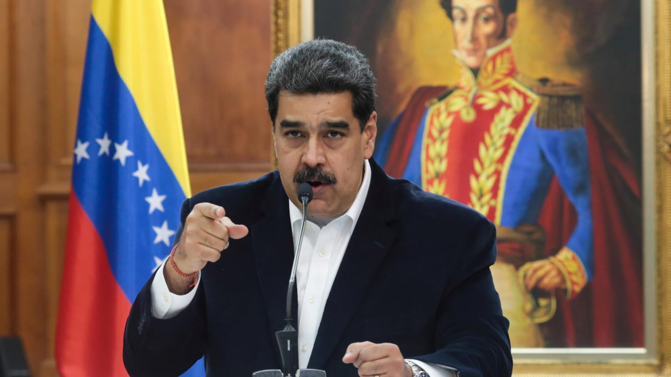Venezuelas Präsident Nicolás Maduro: Er bezichtigt die USA und europäische Staaten, einen Terrorangriff verübt zu haben.