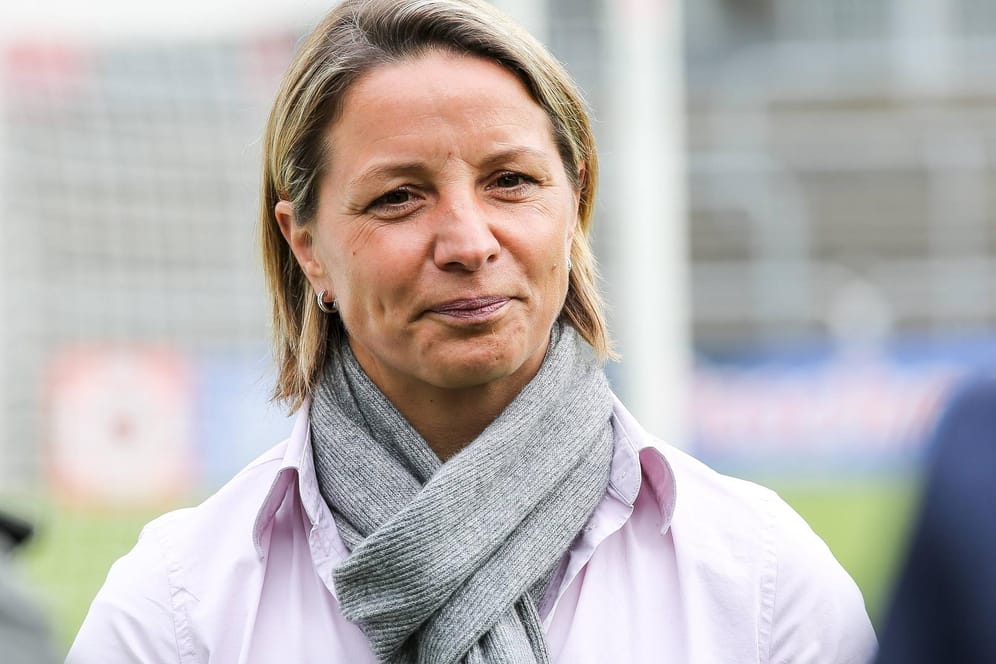 Inka Grings: Die heute 41-Jährige spielte von 1996 bis 2012 in der Nationalmannschaft.